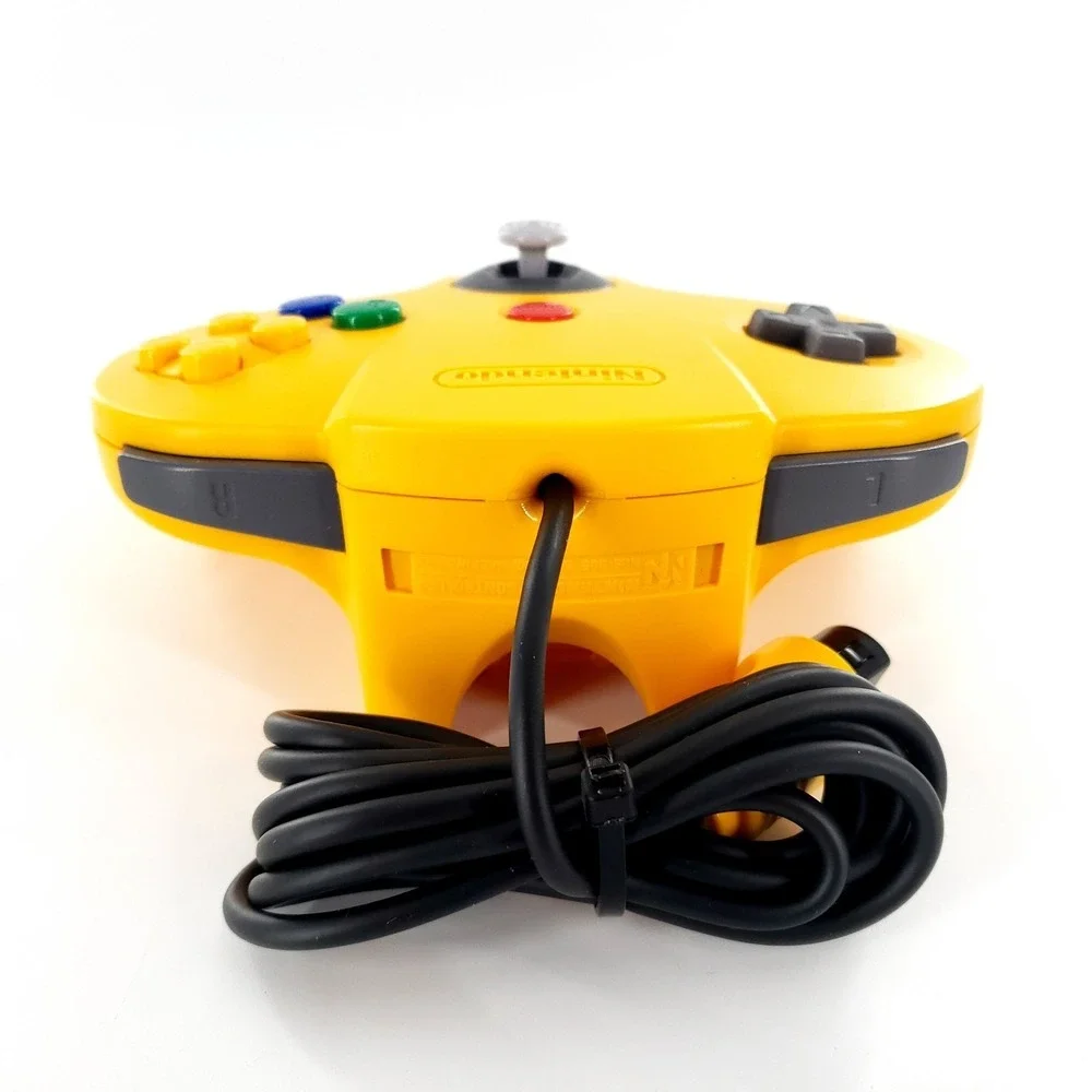 Official Nintendo 64 Gamepad Controller Yellow NUS-005 Tight Stick OEM Tested